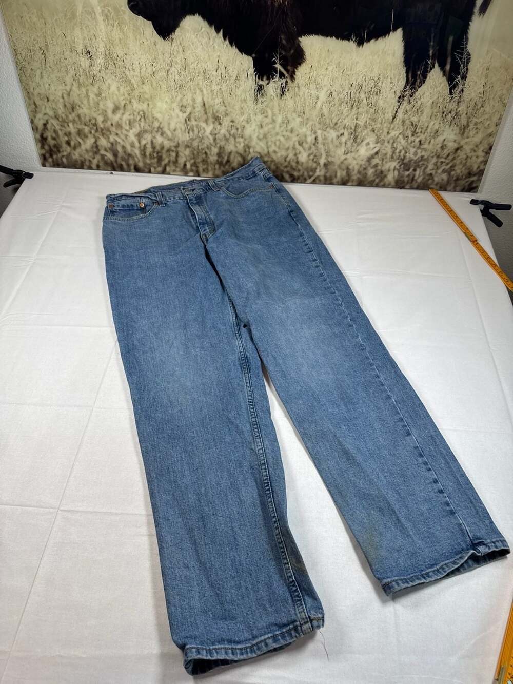 Levi's 550 Relaxed Fit Tapered Leg Men's Jeans W36 L32 Blue Wash